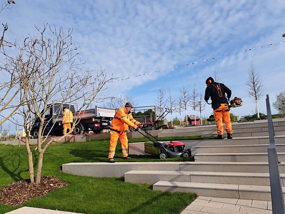 Grünpflege in Leinefelde-Worbis (Foto: Stadt Leinefelde-Worbis) Grünpflege in Leinefelde-Worbis (Foto: Stadt Leinefelde-Worbis)