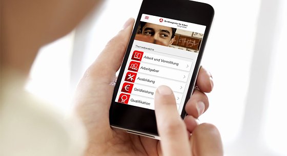 Bild: Neue App der Arbeitsagentur