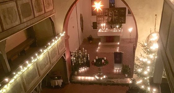 Bild: Lichtergottesdienst in Bielen