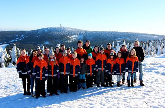 Bild: Feuerwehr im Schnee