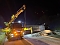 Bergungsarbeiten auf der A38