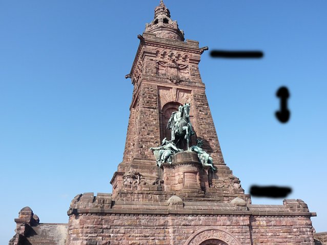 Bild: Reinigungskur f&uuml;r Kyffh&auml;userdenkmal