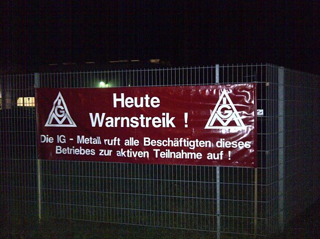 Bild: Warnstreik