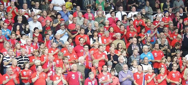 Bild: Der rote Block stand auch heute hinter dem THC