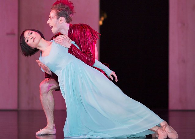 Bild: Fumiko Okusawa und Kirill Kalashnikov (hier in Shakespeare. Ein Ballett.) tanzen f&uuml;r Kinder ab f&uuml;nf Jahren Ente, Tod und Tulpe