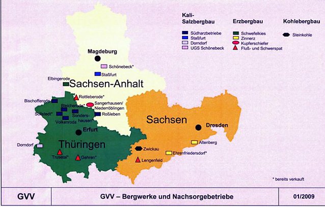Bild: Standorte der GVV