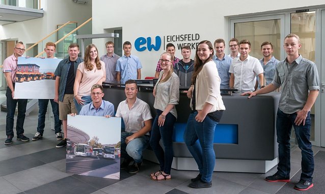 Bild: Neue Azubis bei Eichsfeld Werken