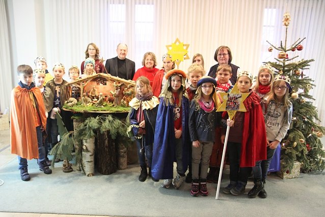 Bild: Sternsinger im Landtag