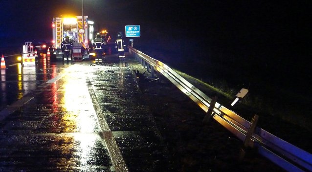 Bild: Unfall auf der A 38