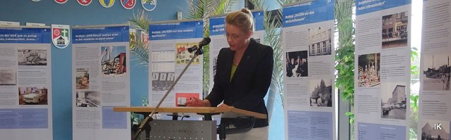 Bild: Maja Eib bei der Er&ouml;ffnung