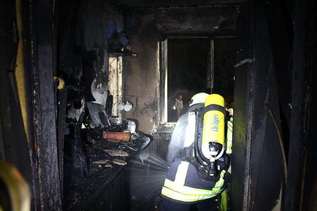 Bild: Feuer in einer Wohnung