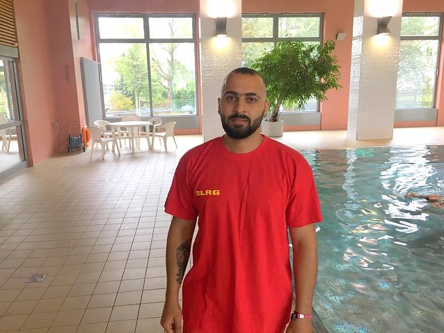 Bild: Als als Rettungsschwimmer