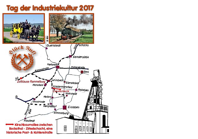 Bild: Briefkuvert der Mansfelder Bergwerksbahn zum Tag der Industriekultur