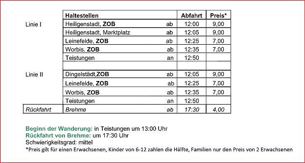 Bild: Fahrplan