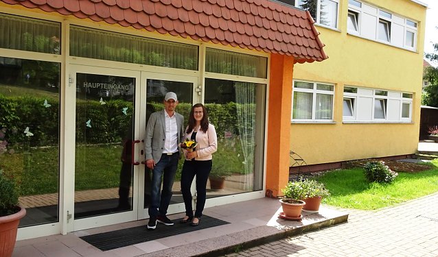 Bild: Frau Eckart und Herr Mahrla