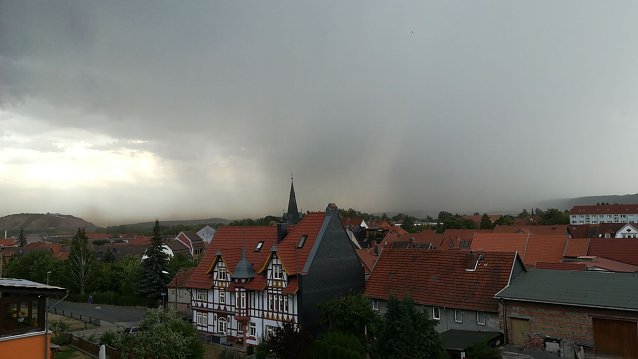 Bild: Gewitterstimmung &uuml;ber Nordhausen