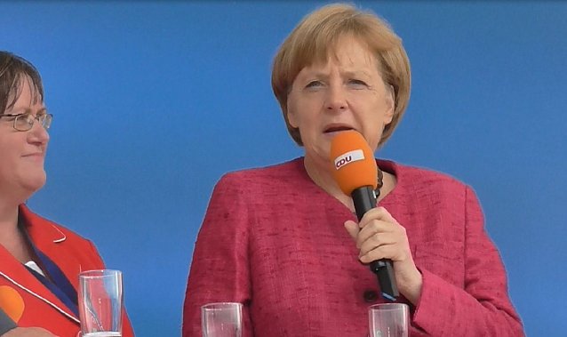 Bild: Angela Merkel in Leinefelde 2014