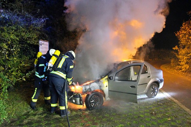 Bild: Auto ausgebrannt
