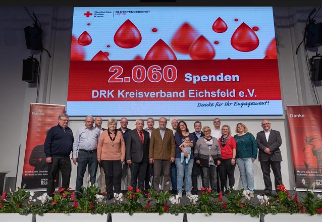 Bild: Blutspenden beim DRK