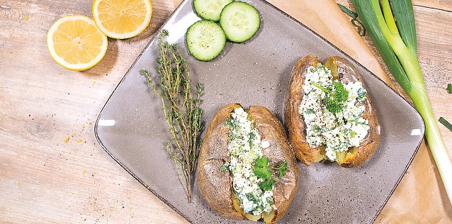 Bild: Baked_Potato_mit_Huettenk&auml;se