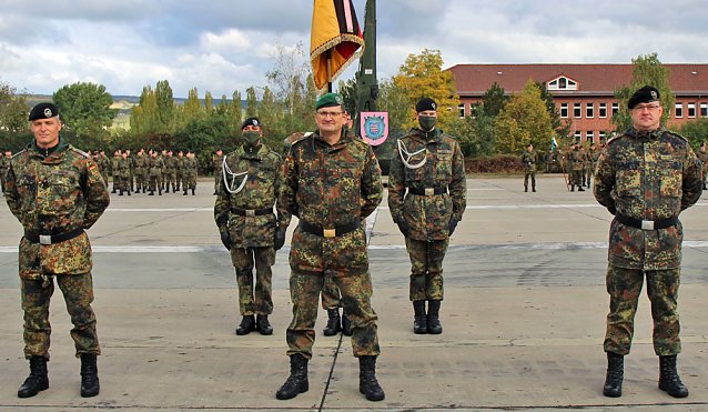 Bild: Kommandeurswechsel beim Panzerbataillon 393 "Th&uuml;ringer L&ouml;we" in der Kyffh&auml;user Kaserne Bad Frankenhausen statt....