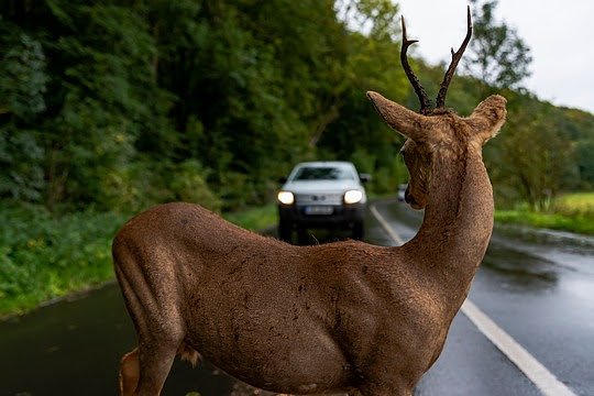 Bild: Tiere kennen keine Zeitumstellung - darum Vorsicht im Herbst.