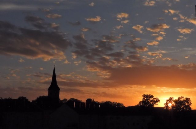 Bild: Sonnenuntergang Nordhausen