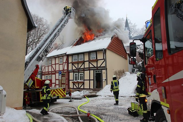 Bild: Gro&szlig;brand in Heiligenstadt