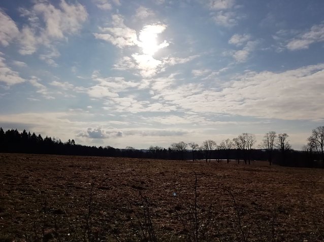 Bild: Blauer Himmel und Sonnenschein bei Sophienhof