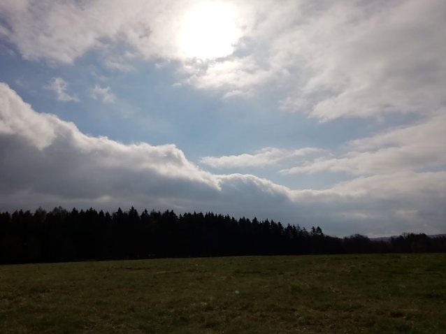 Bild: Sonnenschein gab es heute morgen auch hoch oben in Sophienhof