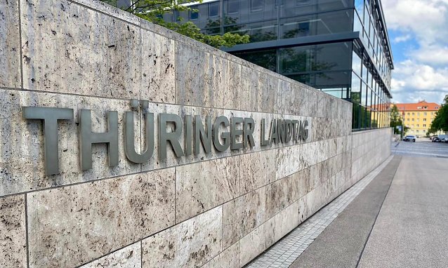 Bild: Der Th&uuml;ringer Landtag in Erfurt