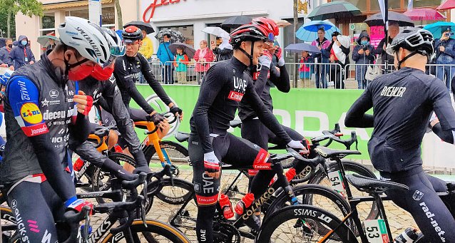 Bild: Am Start der Deutschland Tour in Sangerhausen
