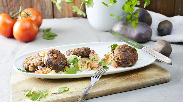 Bild: Deutsch-orientalische Vereinigung: Falafel mit Kartoffel und Sauerkraut � warum eigentlich nicht? 