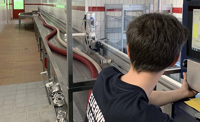 Bild: Die neue Schlauchanlage ist in Betrieb genommen
