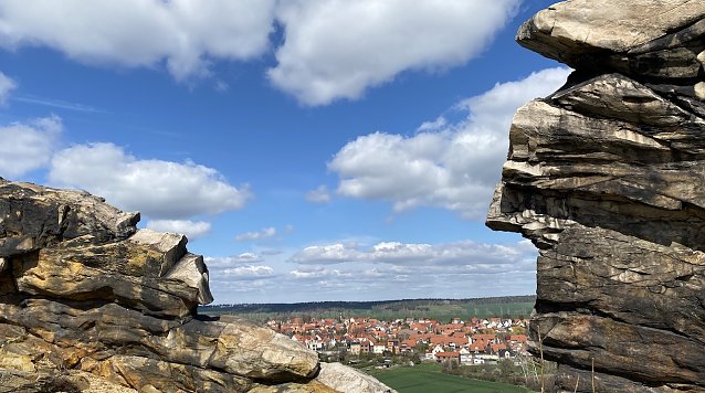 Bild: Blick von der teufelsmauer bei Weddersleben