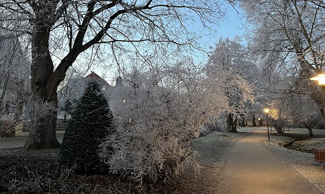 Bild: Frost und Gl&auml;tte bleiben wetterbestimmend