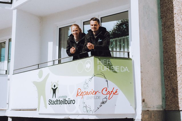 Bild: Diana Braune und Markus Friedrich vom Stadtteilb&uuml;ro.