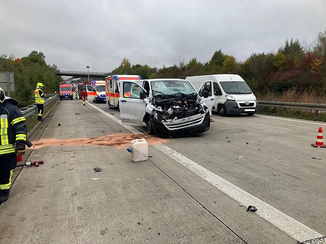 Bild: Unfall auf der A38