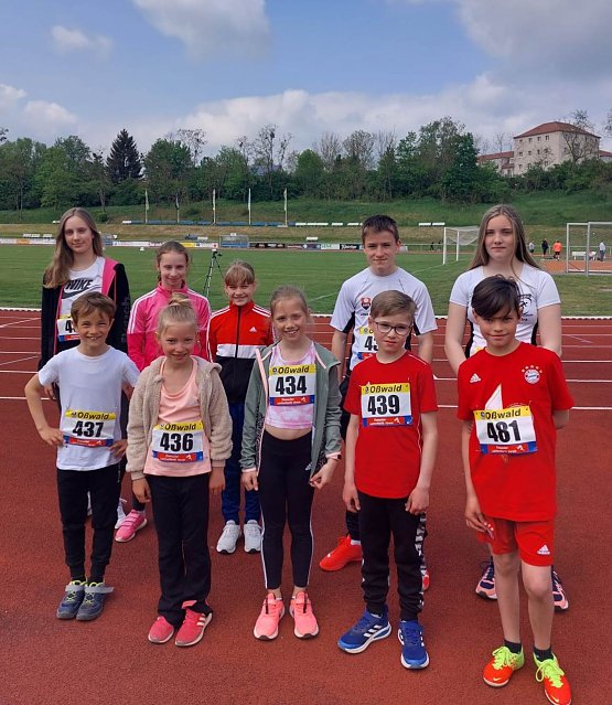 Bild: Die Worbiser Leichtathleten waren zu Gast in Eisenach