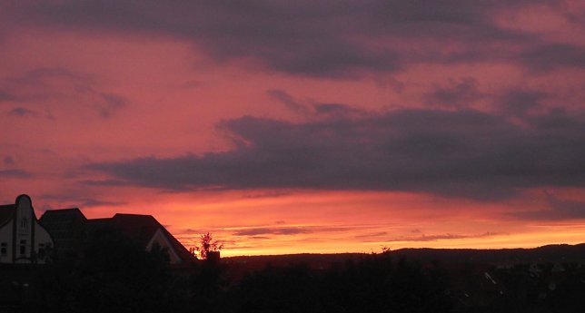 Bild: Am Montagabend &uuml;ber Nordhausen