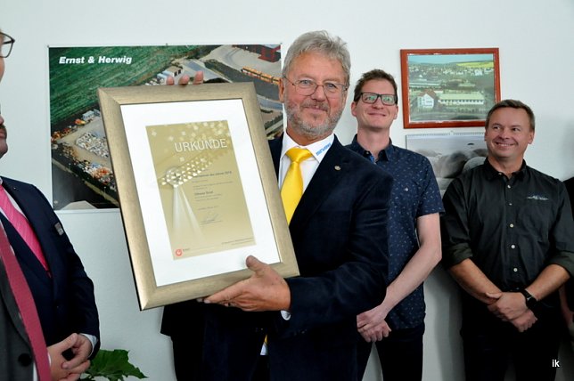 Bild: Othmar Ernst wurde zum zweiten Mal Unternehmer des Jahres im Eichsfeld