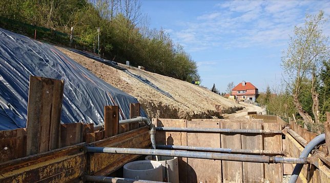 Bild: Baustelle des WAZ in Wei&szlig;enborn