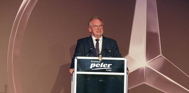 Bild: Ministerp&auml;sident Reiner Haseloff dankte den Unternehmern daf&uuml;r, dass sie in Wittenberg etwas unternommen haben