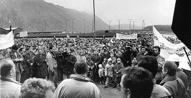 Protest in Bischofferode (Foto: E. Seifert)