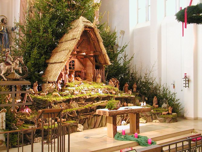 Krippe in Küllstedter Kirche (Foto: Ilka Kühn) Krippe in Küllstedter Kirche (Foto: Ilka Kühn)