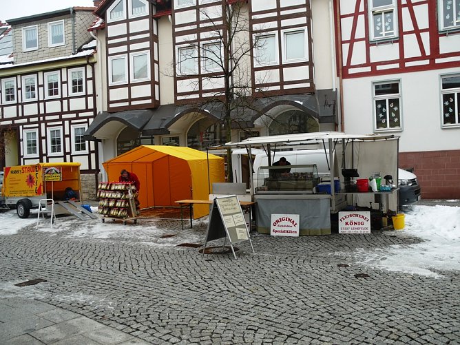 Marktst&auml;nde in Worbis (Foto: Ilka K&uuml;hn)
