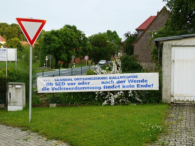 Protestplakat (Foto: Ilka K&uuml;hn)