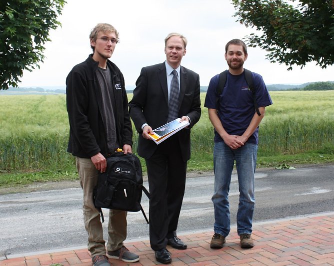 Neue Praktikanten im Naturpark (Foto: Uwe M&uuml;ller)