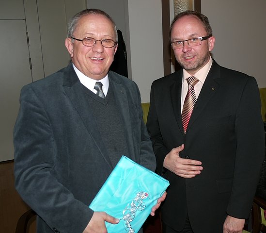 Prof. Dr. Pilvousek und Bernd Althaus (Foto: Ilka K&uuml;hn)