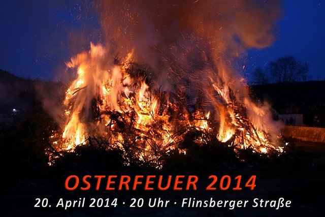 Osterfeuer in Heiligenstadt (Foto: Feuerwehrverein) Osterfeuer in Heiligenstadt (Foto: Feuerwehrverein)